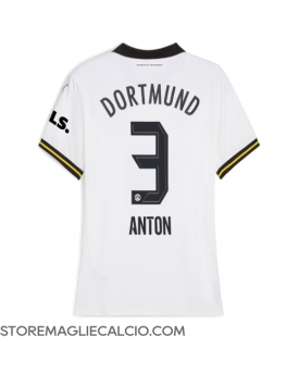 Borussia Dortmund Waldemar Anton #3 Maglia Gara Terza Repliche 2024-25 Donna Maniche Corte